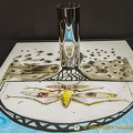 Dalí artwork - the glass picks up the image of the artwork